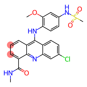 4-Acridinecarboxamide, 6-chloro-9-[[2-methoxy-4-[(methylsulfonyl)amino]phenyl]amino]-N-methyl-