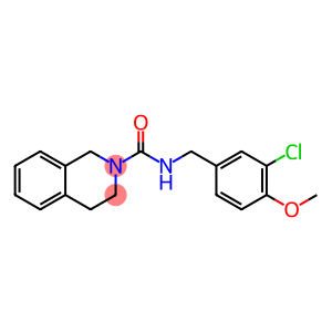 N-(3-CHLORO-4-METHOXYBENZYL)-3,4-DIHYDRO-2(1H)-ISOQUINOLINECARBOXAMIDE