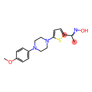 1-(5-[4-(4-METHOXYPHENYL)PIPERAZINO]-2-THIENYL)-1-ETHANONE OXIME