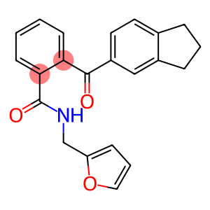 2-(2,3-DIHYDRO-1H-INDEN-5-YLCARBONYL)-N-(2-FURYLMETHYL)BENZENECARBOXAMIDE