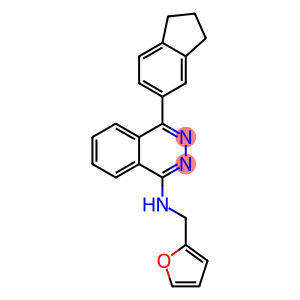 N-[4-(2,3-DIHYDRO-1H-INDEN-5-YL)-1-PHTHALAZINYL]-N-(2-FURYLMETHYL)AMINE