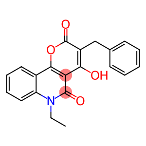 3-BENZYL-6-ETHYL-4-HYDROXY-2H-PYRANO[3,2-C]QUINOLINE-2,5(6H)-DIONE