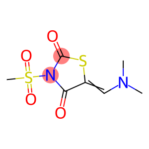 5-[(Z)-(DIMETHYLAMINO)METHYLIDENE]-3-(METHYLSULFONYL)-1,3-THIAZOLANE-2,4-DIONE