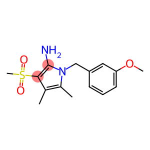 1H-Pyrrol-2-amine, 1-[(3-methoxyphenyl)methyl]-4,5-dimethyl-3-(methylsulfonyl)-