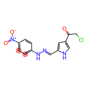 1H-Pyrrole-2-carboxaldehyde, 4-(chloroacetyl)-, 2-[(4-nitrophenyl)hydrazone] (9CI)