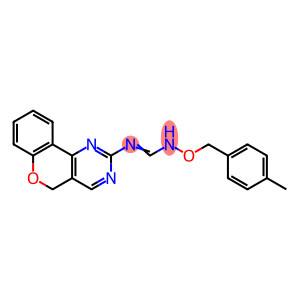 N-(5H-CHROMENO[4,3-D]PYRIMIDIN-2-YL)-N'-[(4-METHYLBENZYL)OXY]IMINOFORMAMIDE