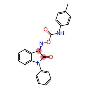 1H-Indole-2,3-dione, 1-phenyl-, 3-[O-[[(4-methylphenyl)amino]carbonyl]oxime] (9CI)
