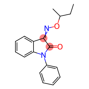 1H-Indole-2,3-dione, 1-phenyl-, 3-[O-(1-methylpropyl)oxime]