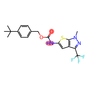 Carbamic acid, N-[1-methyl-3-(trifluoromethyl)-1H-thieno[2,3-c]pyrazol-5-yl]-, [4-(1,1-dimethylethyl)phenyl]methyl ester