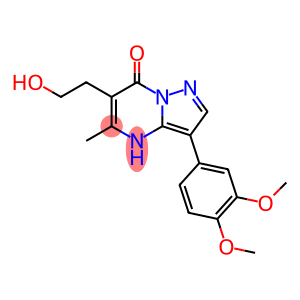 3-(3,4-dimethoxyphenyl)-6-(2-hydroxyethyl)-5-methyl-4H,7H-pyrazolo[1,5-a]pyrimidin-7-one