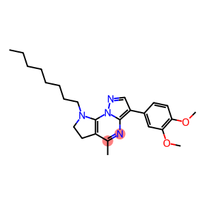 2-METHOXY-4-(5-METHYL-8-OCTYL-7,8-DIHYDRO-6H-PYRAZOLO[1,5-A]PYRROLO[3,2-E]PYRIMIDIN-3-YL)PHENYL METHYL ETHER