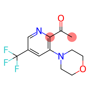 1-[3-MORPHOLINO-5-(TRIFLUOROMETHYL)-2-PYRIDINYL]-1-ETHANONE