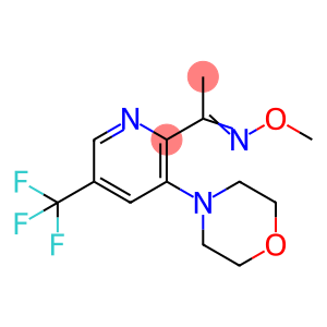 1-[3-MORPHOLINO-5-(TRIFLUOROMETHYL)-2-PYRIDINYL]-1-ETHANONE O-METHYLOXIME