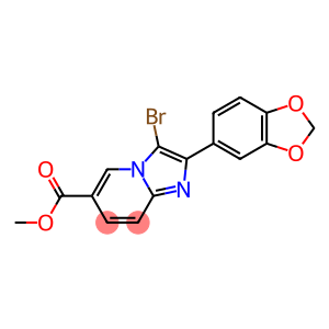 METHYL 2-(1,3-BENZODIOXOL-5-YL)-3-BROMOIMIDAZO[1,2-A]PYRIDINE-6-CARBOXYLATE