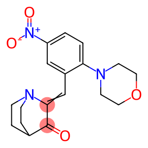 2-[(2-MORPHOLINO-5-NITROPHENYL)METHYLENE]-3-QUINUCLIDINONE