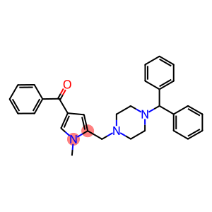 (5-[(4-BENZHYDRYLPIPERAZINO)METHYL]-1-METHYL-1H-PYRROL-3-YL)(PHENYL)METHANONE