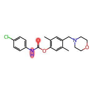 2,5-DIMETHYL-4-(MORPHOLINOMETHYL)PHENYL N-(4-CHLOROPHENYL)CARBAMATE