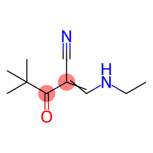 (2E)-2-[(ethylamino)methylidene]-4,4-dimethyl-3-oxopentanenitrile