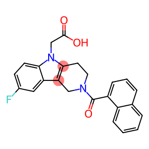 2-(2-(1-Naphthoyl)-8-fluoro-1,2,3,4-tetrahydropyrido[4,3-b]indol-5-yl)acetic acid