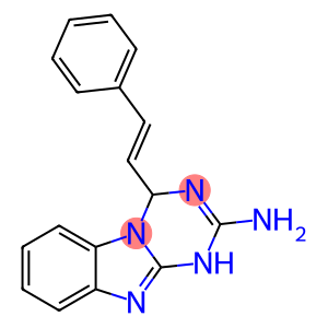 4-[(E)-2-苯基乙烯基]-1,4-二氢[1,3,5]三嗪并[1,2-A]苯并咪唑-2-胺