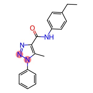 N-(4-ethylphenyl)-5-methyl-1-phenyl-1H-1,2,3-triazole-4-carboxamide