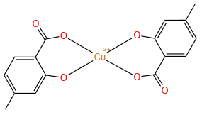 Bis-(4-methylsalicyl)cuprate