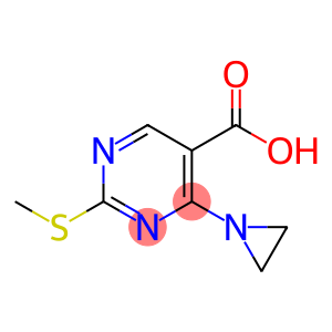 4-(aziridin-1-yl)-2-(methylthio)pyrimidine-5-carboxylic acid