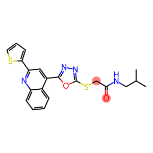 N-Isobutyl-2-((5-(2-(thiophen-2-yl)quinolin-4-yl)-1,3,4-oxadiazol-2-yl)thio)acetamide