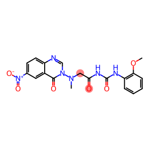 N-[(2-methoxyphenyl)carbamoyl]-2-[(6-nitro-4-oxo-quinazolin-3-yl)methy lamino]acetamide