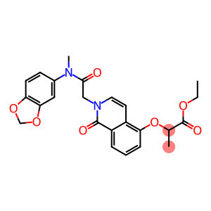 ethyl 2-[2-[2-(1,3-benzodioxol-5-ylmethylamino)-2-oxoethyl]-1-oxoisoquinolin-5-yl]oxypropanoate