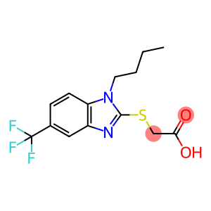 [[1-BUTYL-5-(TRIFLUOROMETHYL)-1H-BENZIMIDAZOL-2-YL]THIO]ACETIC ACID