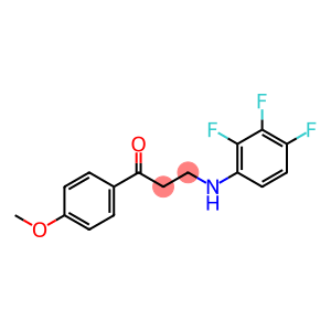 1-(4-methoxyphenyl)-3-[(2,3,4-trifluorophenyl)amino]propan-1-one