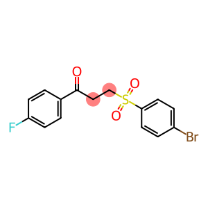 1-Propanone, 3-[(4-bromophenyl)sulfonyl]-1-(4-fluorophenyl)-