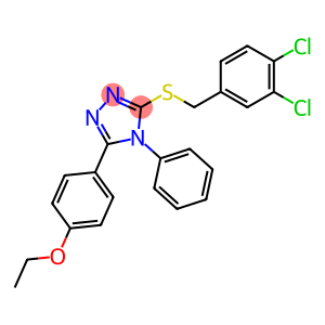 3-[(3,4-DICHLOROBENZYL)SULFANYL]-5-(4-ETHOXYPHENYL)-4-PHENYL-4H-1,2,4-TRIAZOLE