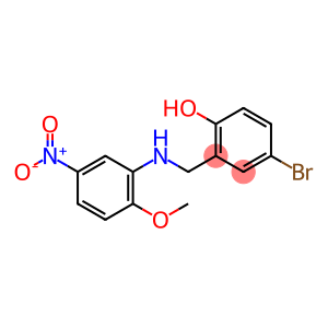 4-bromo-2-{[(2-methoxy-5-nitrophenyl)amino]methyl}phenol