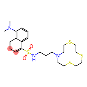 [12]aneNS3,  N-[3-(1,4,7-Trithia-10-aza-10-cyclododecyl)propyl]dansylamide
