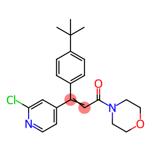 2-Propen-1-one, 3-(2-chloro-4-pyridinyl)-3-[4-(1,1-dimethylethyl)phenyl]-1-(4-morpholinyl)-