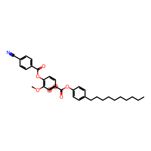 Benzoic acid, 4-[(4-cyanobenzoyl)oxy]-3-methoxy-, 4-decylphenyl ester