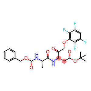 Pentanoic acid, 4-oxo-3-[[(2S)-1-oxo-2-[[(phenylMethoxy)carbonyl]aMino]propyl]aMino]-5-(2,3,5,6-tetrafluorophenoxy)-, 1,1-diMethylethyl ester, (3S)-
