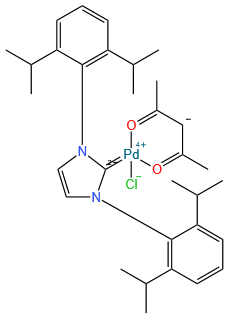 PalladiuM, [1,3-bis[2,6-bis(1-Methylethyl)phenyl]-1,3-dihydro-2H-iMidazol-2-ylidene]chloro(2,4-pentanedionato-.kappa.O,.kappa.O')-, (SP-4-2)- (9CI)