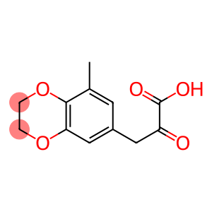 1,4-Benzodioxin-6-propanoic  acid,  2,3-dihydro-8-methyl--alpha--oxo-