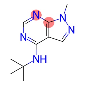 N-(叔丁基)-1-甲基-1H-吡唑并[3,4-D]嘧啶-4-胺