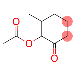 2-Cyclohexen-1-one, 6-(acetyloxy)-5-methyl-