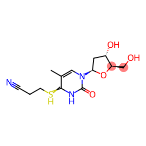 Thymidine, 4-S-(2-cyanoethyl)-4-thio- (9CI)