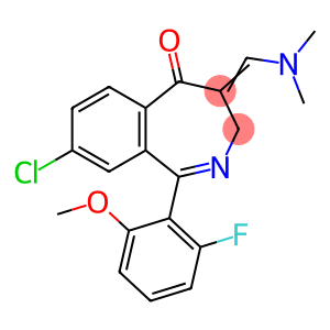 8-Chloro-4-[(dimethylamino)methylene]-1-(2-fluoro-6-methoxyphenyl)-3,4-dihydro-5H-2-benzazepin-5-one