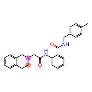 2(1H)-Isoquinolineacetamide, 3,4-dihydro-N-[2-[[[(4-methylphenyl)methyl]amino]carbonyl]phenyl]-