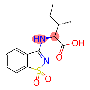 2-[(1,1-DIOXIDO-1,2-BENZISOTHIAZOL-3-YL)AMINO]-3-METHYLPENTANOIC ACID