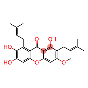 9H-Xanthen-9-one, 1,6,7-trihydroxy-3-methoxy-2,8-bis(3-methyl-2-buten-1-yl)-