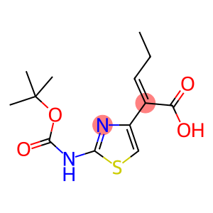 (Z)-2-(2-叔丁氧羰基氨基噻唑-4-基)-2-戊烯酸