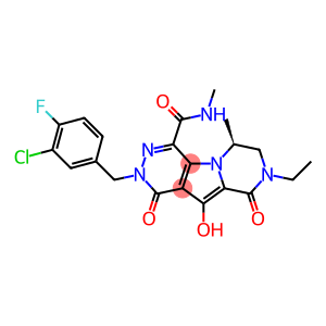 (6S)-2-[(3-氯-4-氟苯基)甲基]-8-乙基-1,2,6,7,8,9-六氢-10-羟基-N,6-二甲基-1,9-二氧代吡嗪并[1',2':1,5]吡咯并[2,3-D]哒嗪-4-甲酰胺